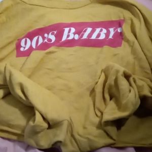 "90's baby" fashon Nova croped sweater